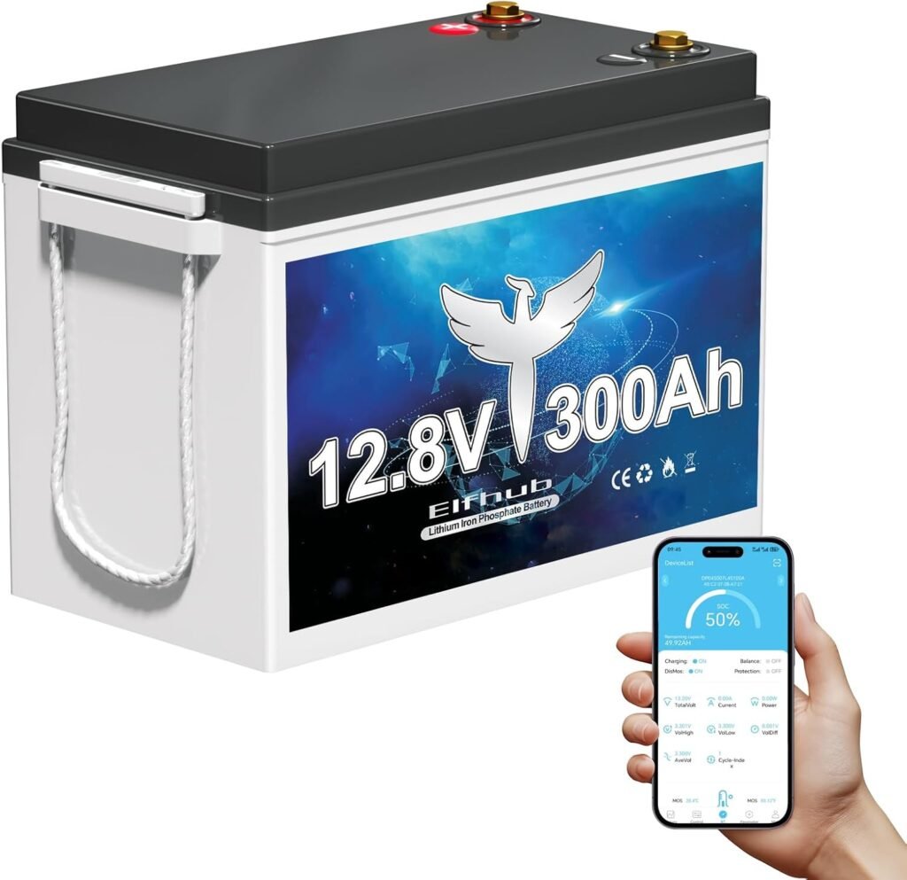 12V 100Ah LiFePO4 Lithium Battery, Upgraded 100A BMS, 10-Year Lifespan with Up to 15000 Cycles, Max. 1280Wh Energy,Perfect for RV, Solar, Trolling Motor