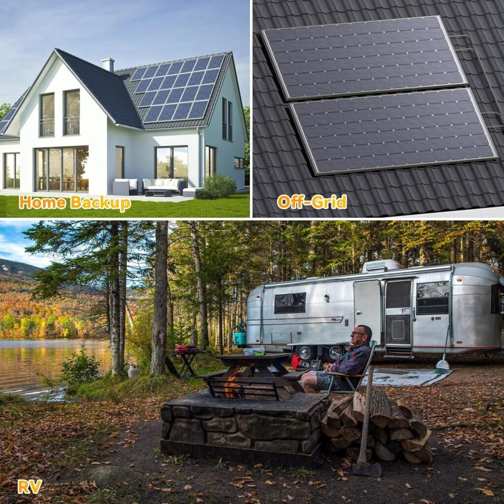 12V 100Ah LiFePO4 Solar Battery – Deep Cycle Lithium Battery for Solar Systems, Off-Grid, RV, Marine, and Backup Power with 15000+ Cycles, Lightweight, Maintenance-Free