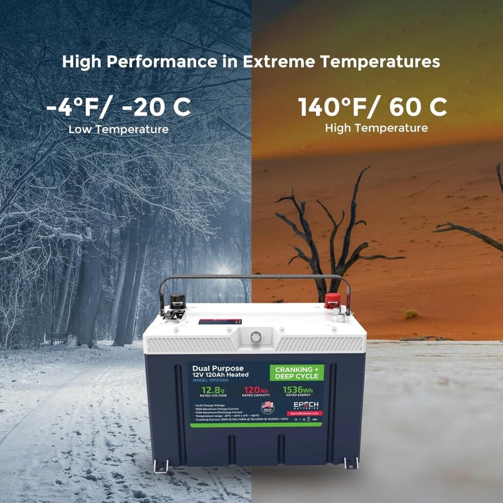 12V 120Ah Pro Series - LiFePO4 Cranking  Deep Cycle Lithium Battery (Dual Purpose), Group 27 Built-in 150A BMS with 1100CCA, 800A @ 10s Cranking Ability, Perfect for Marine, Trolling Motors, RV