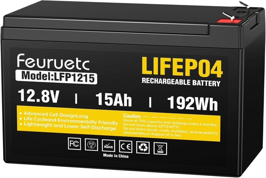 Feuruetc 12V 200Ah Lithium LiFePO4 Battery, Built-in 200A BMS, 2560Wh Energy Storage, Iron Phosphate 8000-15000 Deep Cycles Battery for Solar, Trolling Motor, RV(2pc) Feuruetc 12V 200Ah Lithium LiFePO4 Battery, Built-in 200A BMS, 2560Wh Energy Storage, Iron Phosphate 8000-15000 Deep Cycles Battery for Solar, Trolling Motor, RV(2pc)