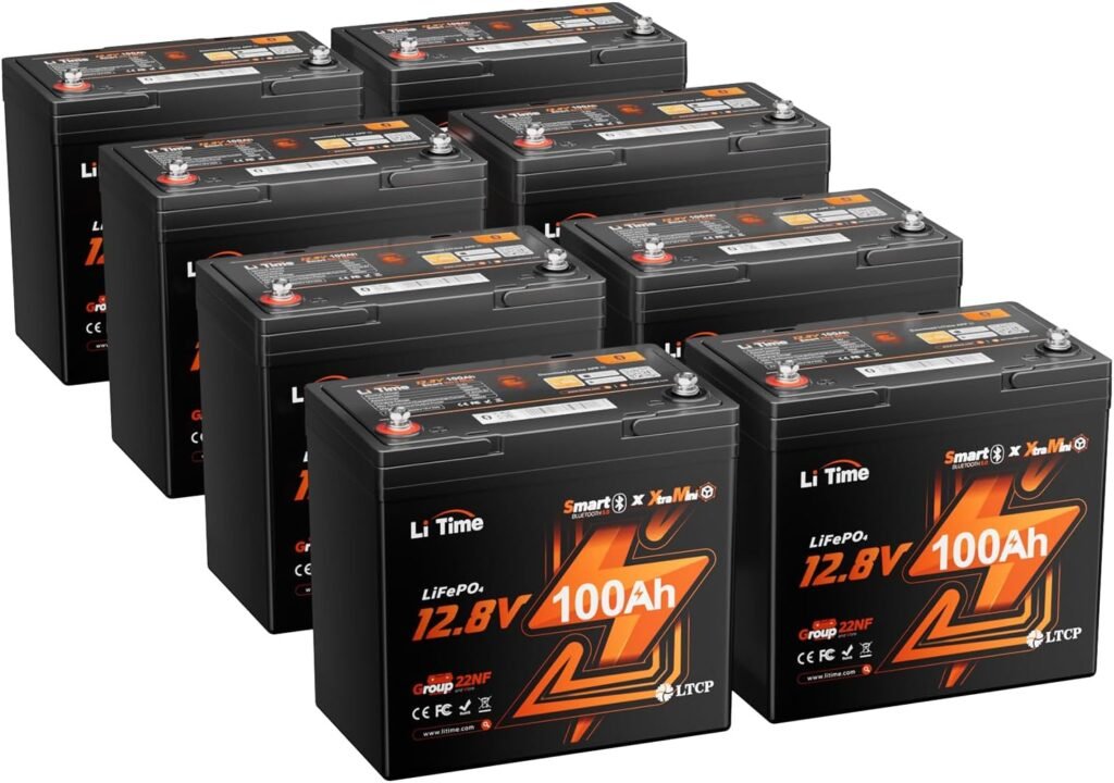 LiTime 12V 100Ah Trolling Motors LiFePO4 Battery (Group 31), 12 Volt Bluetooth Lithium Batteries, Max. 15000 Deep Cycles, 100A BMS, Low-Temp Protection for Marine, Boat, Yacht, RV, Solar (2-Pack) LiTime 12V 100Ah Trolling Motors LiFePO4 Battery (Group 31), 12 Volt Bluetooth Lithium Batteries, Max. 15000 Deep Cycles, 100A BMS, Low-Temp Protection for Marine, Boat, Yacht, RV, Solar (2-Pack)