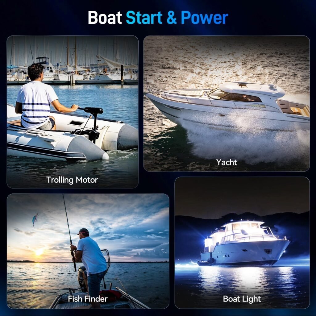 Wattcycle 12V 100Ah Bluetooth LiFePO4 Battery, [Cranking Deep Cycle] Lithium Battery with Self-Heating, Built-in 200A BMS, Perfect for Trolling Motor, RV, Marine, Boat(3 Pack)