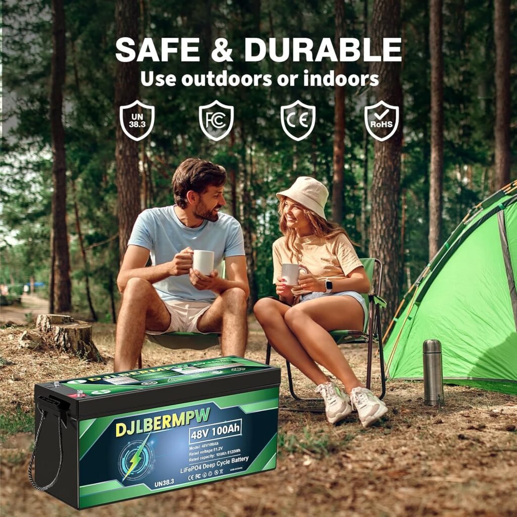 48V 100Ah Lithium Golf Cart Battery, 48 Volt Lithium Battery for Golf Cart, 5120W Output Built-in 100A BMS, Up to 15000 Deep Cycles, Grade A Cells, Fit Club Car, RV, Solar Off-Grid 48V 100Ah Lithium Golf Cart Battery, 48 Volt Lithium Battery for Golf Cart, 5120W Output Built-in 100A BMS, Up to 15000 Deep Cycles, Grade A Cells, Fit Club Car, RV, Solar Off-Grid
