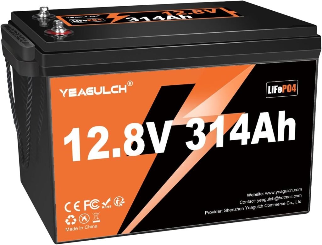 48V 100Ah Lithium Golf Cart Lifepo4 Battery, Built-in Smart 200A BMS Support up to 5kW Motor 6000+ Deep Cycle Low-Temp Protection Battery for Golf Carts, RV, Off-Grid, Trailers Marine