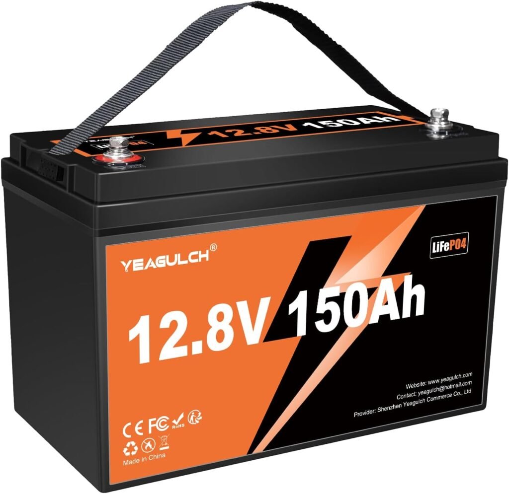 48V 100Ah Lithium Golf Cart Lifepo4 Battery, Built-in Smart 200A BMS Support up to 5kW Motor 6000+ Deep Cycle Low-Temp Protection Battery for Golf Carts, RV, Off-Grid, Trailers Marine