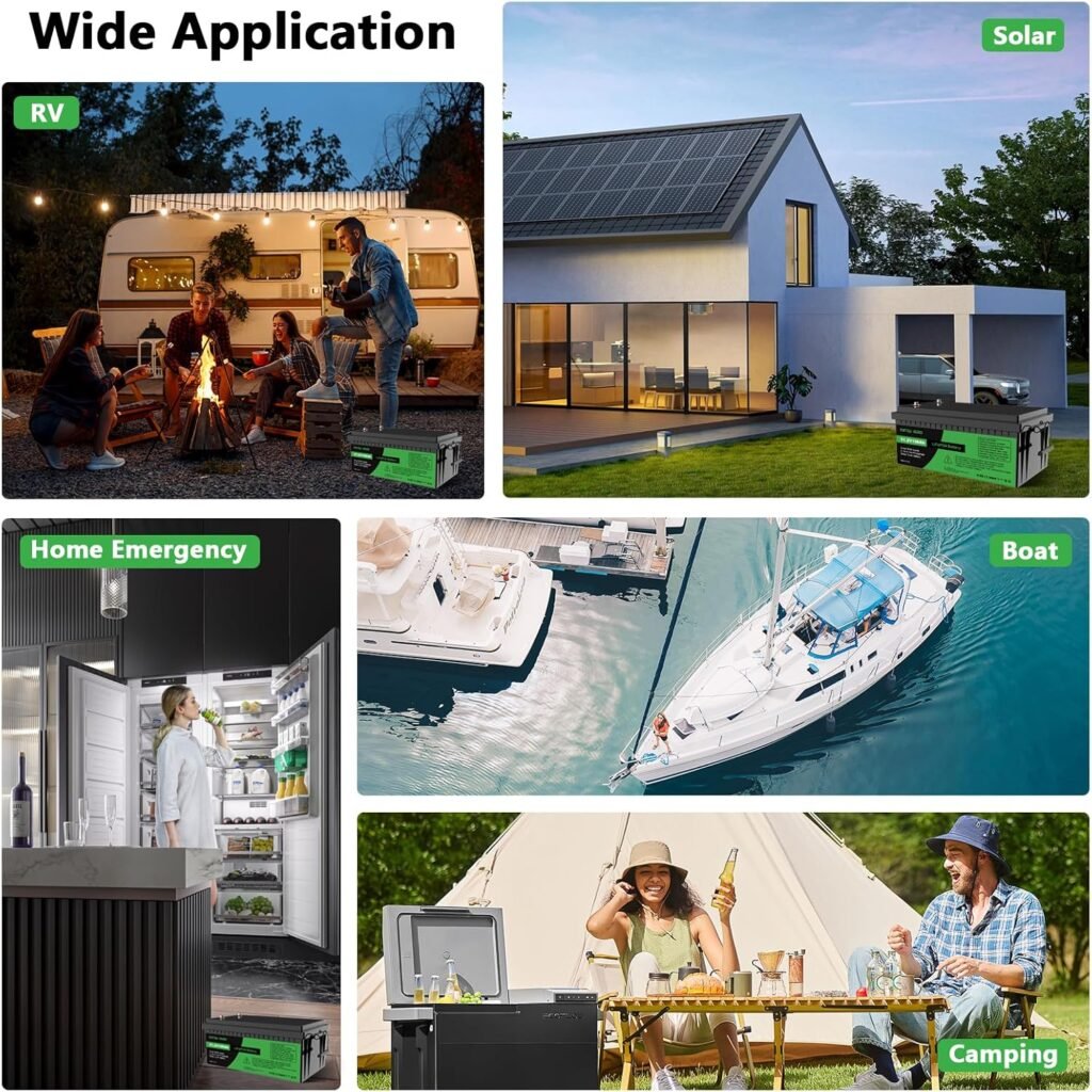 DATOUBOSS 48V 100Ah Lithium Golf Cart Battery, 48 Volt 100Ah LiFePO4 Battery, Built-in Smart 200A BMS, 5120Wh Engegy, 15000+ Deep yclefor Solar, Trolling Motor  Camping