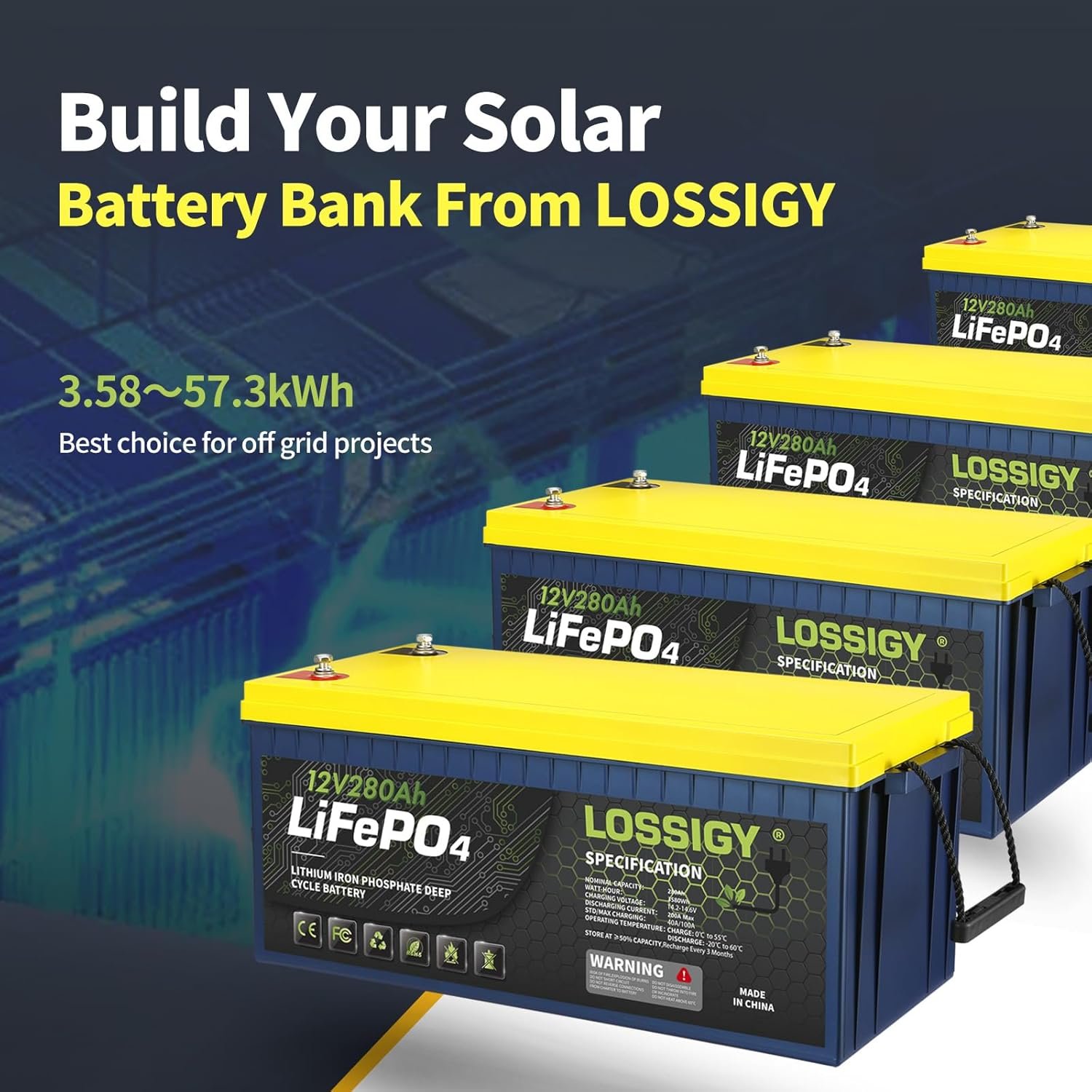 LOSSIGY 12V 280AH LiFePO4 Lithium RV Battery review