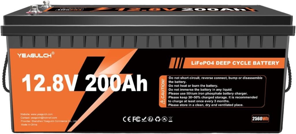 48V 100Ah Lithium Golf Cart Lifepo4 Battery with 200A BMS Support up to 5000W Motor 6000+ Deep Cycle Low-Temp Protection Battery for Golf Carts, RV, Off-Grid