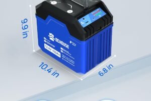 DC HOUSE 12V 100Ah 3.0 Trolling Motor Marine Battery, Bluetooth & Low Temp Cut-Off with SOC Status Indicators, USB-A, DC, USB-C Ports, Built-in 100A BMS, Up to 15000 Cycles