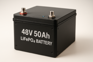 DC HOUSE 48V 50Ah LiFePO4 Golf Cart Battery, Built-in 100A BMS-2C,Bluetooth & Low Temp Cut-Off, Suitable for both Club car, Yamaha golf carts, Ryobi Mowers, Trolling Motor