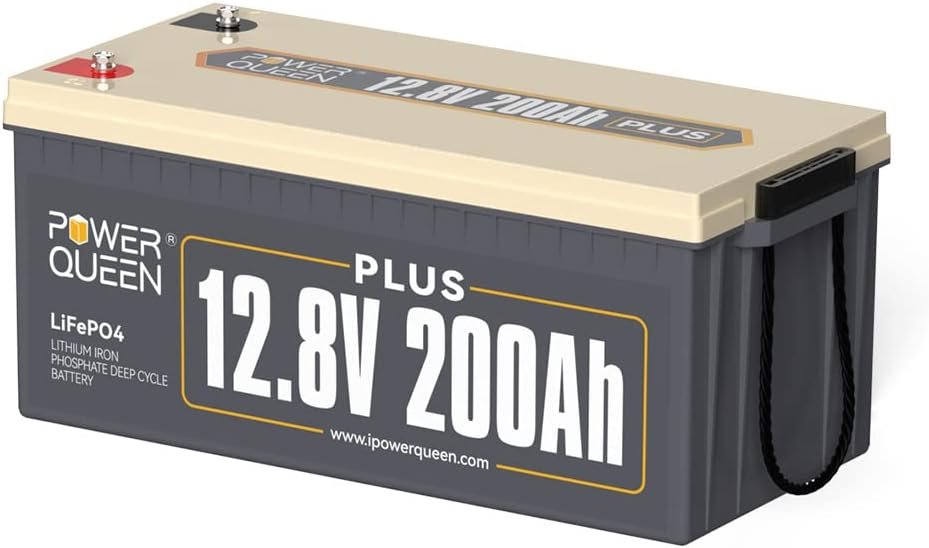 Power Queen 12V 50Ah LiFePO4 Battery Upgrade, Lithium Battery with 50A BMS Protection, Up to Cycles, Portable  Lightweight for RV Camping, Trolling Motor,Fish Finder, Solar