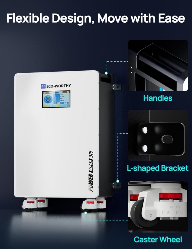 ECO-WORTHY Powermega 48V 314Ah LiFePO4 Energy Storage System with Liber 10KP 10kW Hybrid Inverter, Active Balancing BMS, Battery Built-in BluetoothWiFi, Communication for Home Backup, Off-Grid ECO-WORTHY Powermega 48V 314Ah LiFePO4 Energy Storage System with Liber 10KP 10kW Hybrid Inverter, Active Balancing BMS, Battery Built-in BluetoothWiFi, Communication for Home Backup, Off-Grid