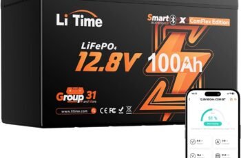 Litime 12V 230Ah Deep Cycle LiFePO4 Battery for RV, Camper, Travel Trailer