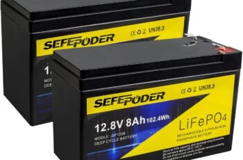 SEFEPODER 12V 8Ah Lifepo4 Lithium Deep Cycle Battery 2 Pack Review